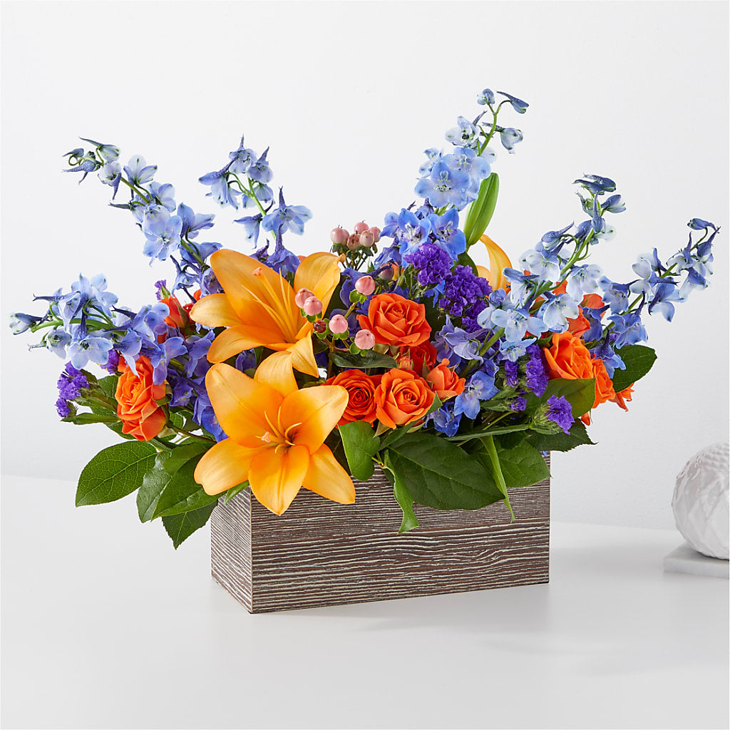 Radiant Citrus Box Bouquet – Rita Fleuriste Montreal, Montreal PQ