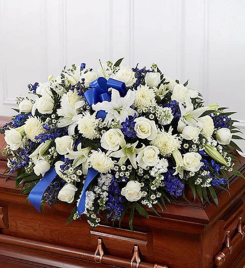 Casket Spray Bleu/White GC-21