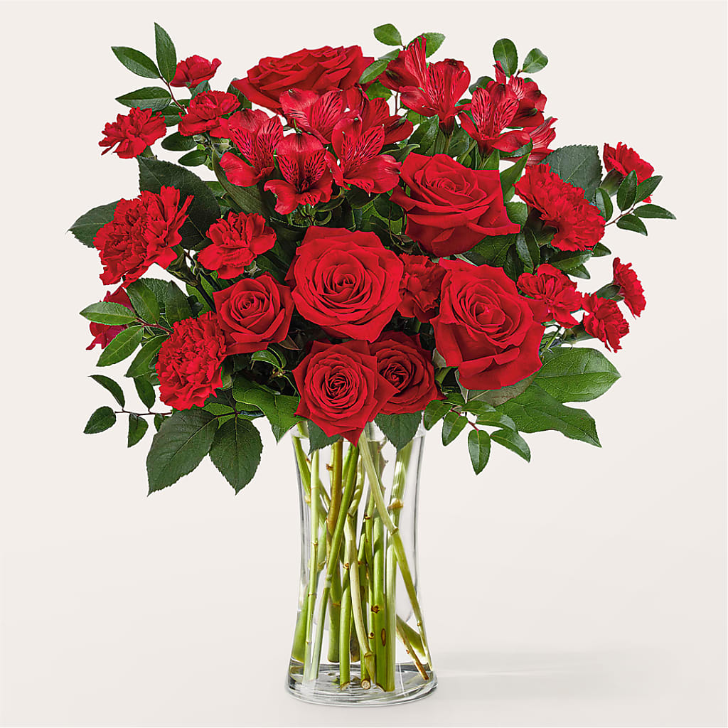 Brilliant Ruby Bouquet – Rita Fleuriste Montreal, Montreal PQ