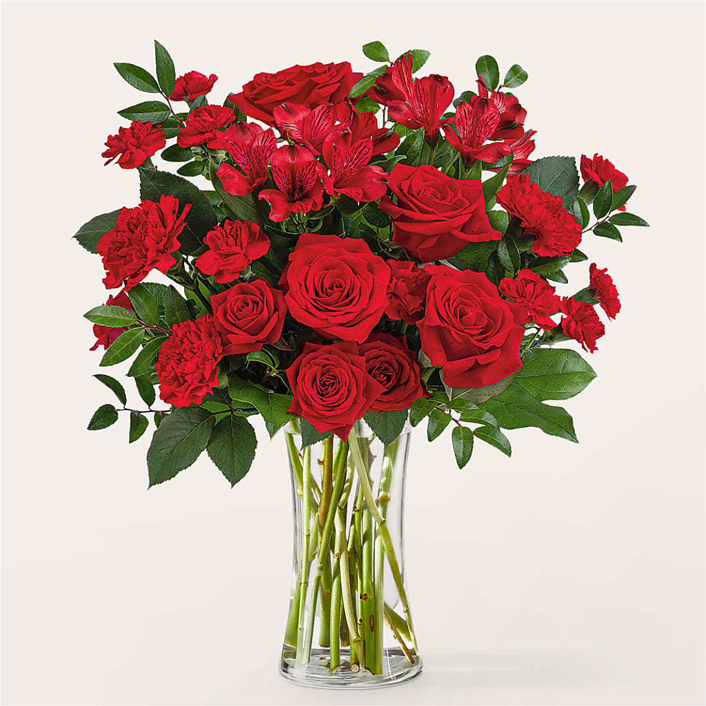 Brilliant Ruby Bouquet – Rita Fleuriste Montreal, Montreal PQ