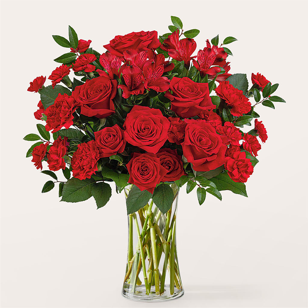 Brilliant Ruby Bouquet – Rita Fleuriste Montreal, Montreal PQ