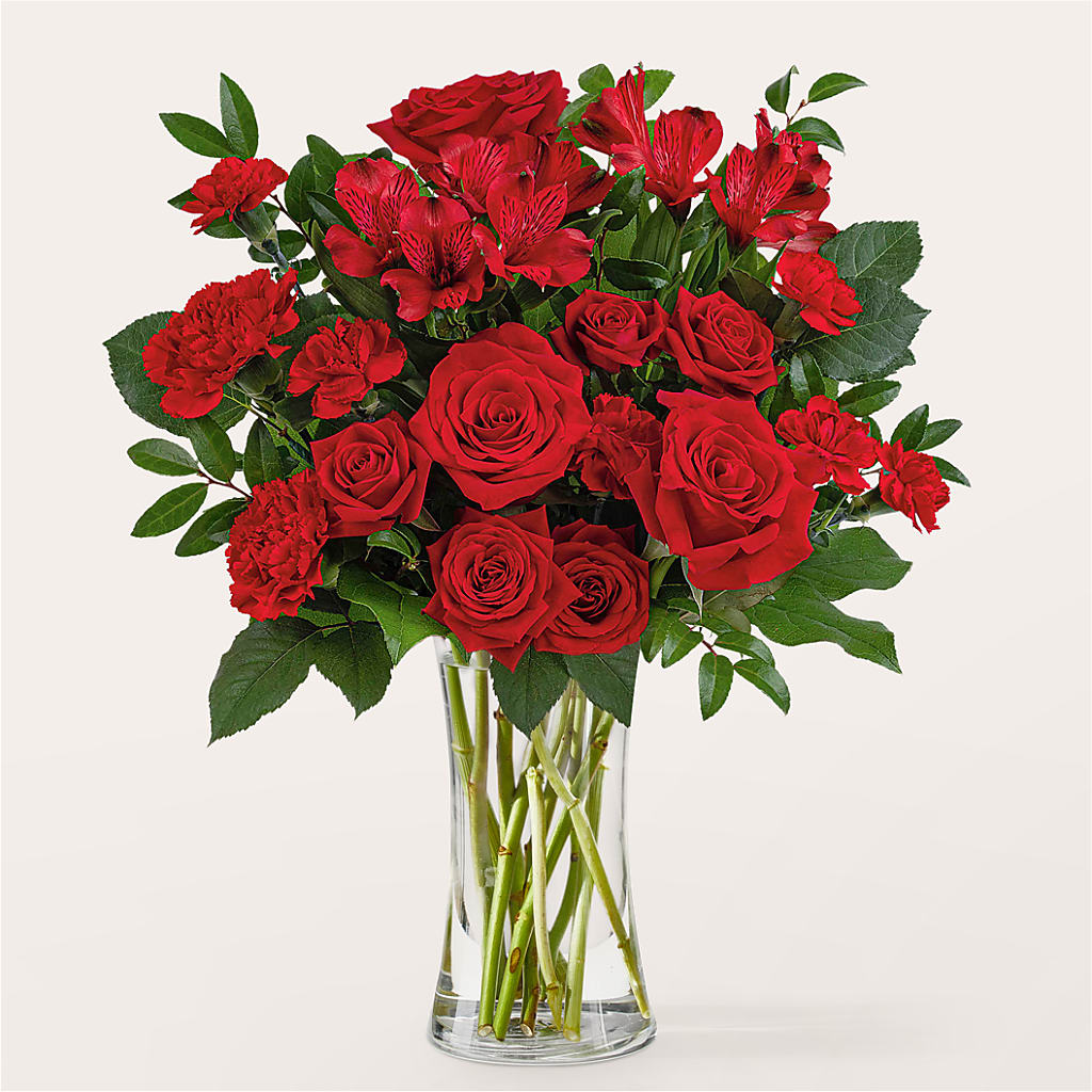 Brilliant Ruby Bouquet – Rita Fleuriste Montreal, Montreal PQ
