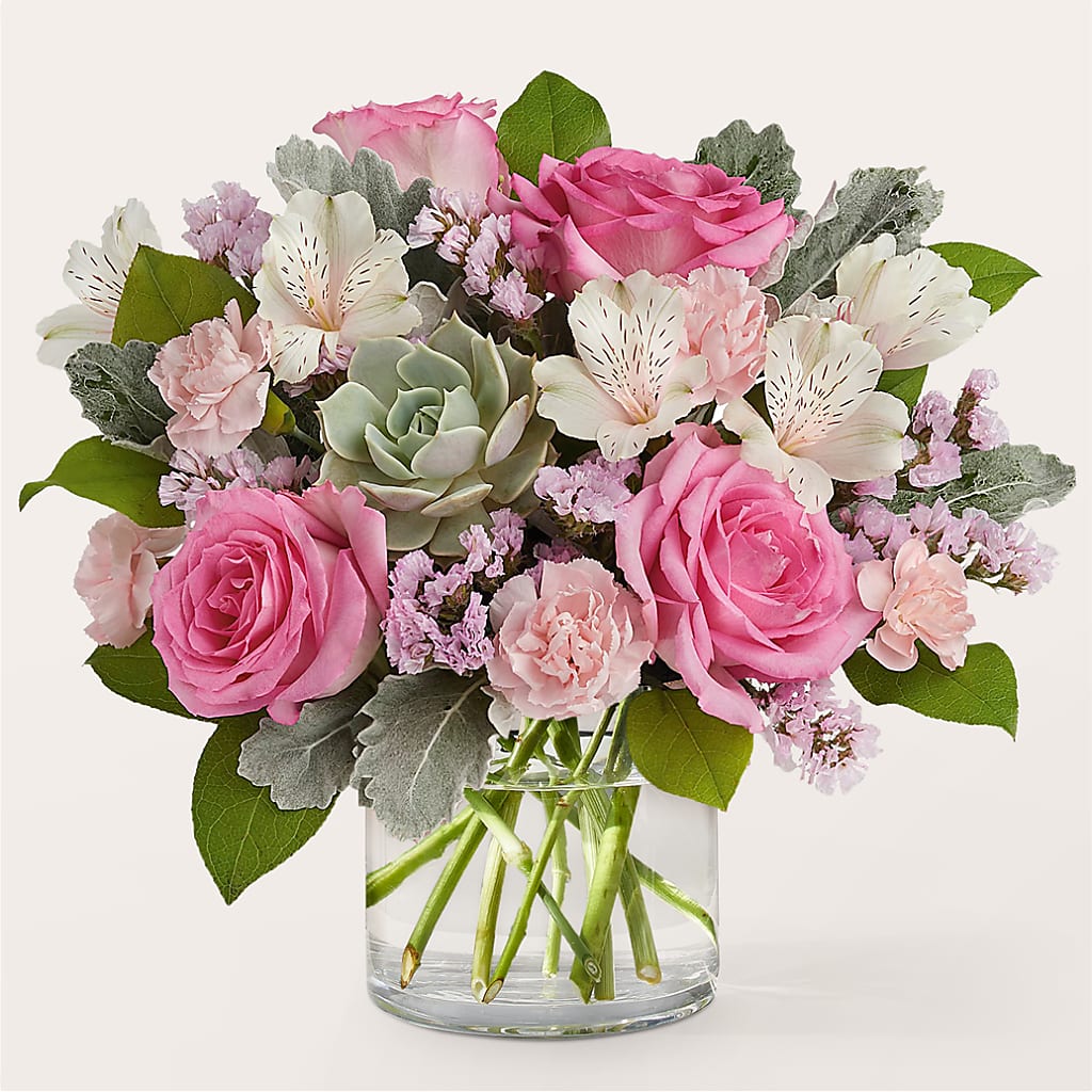 Dusty Rose Bouquet – Rita Fleuriste Montreal, Montreal PQ