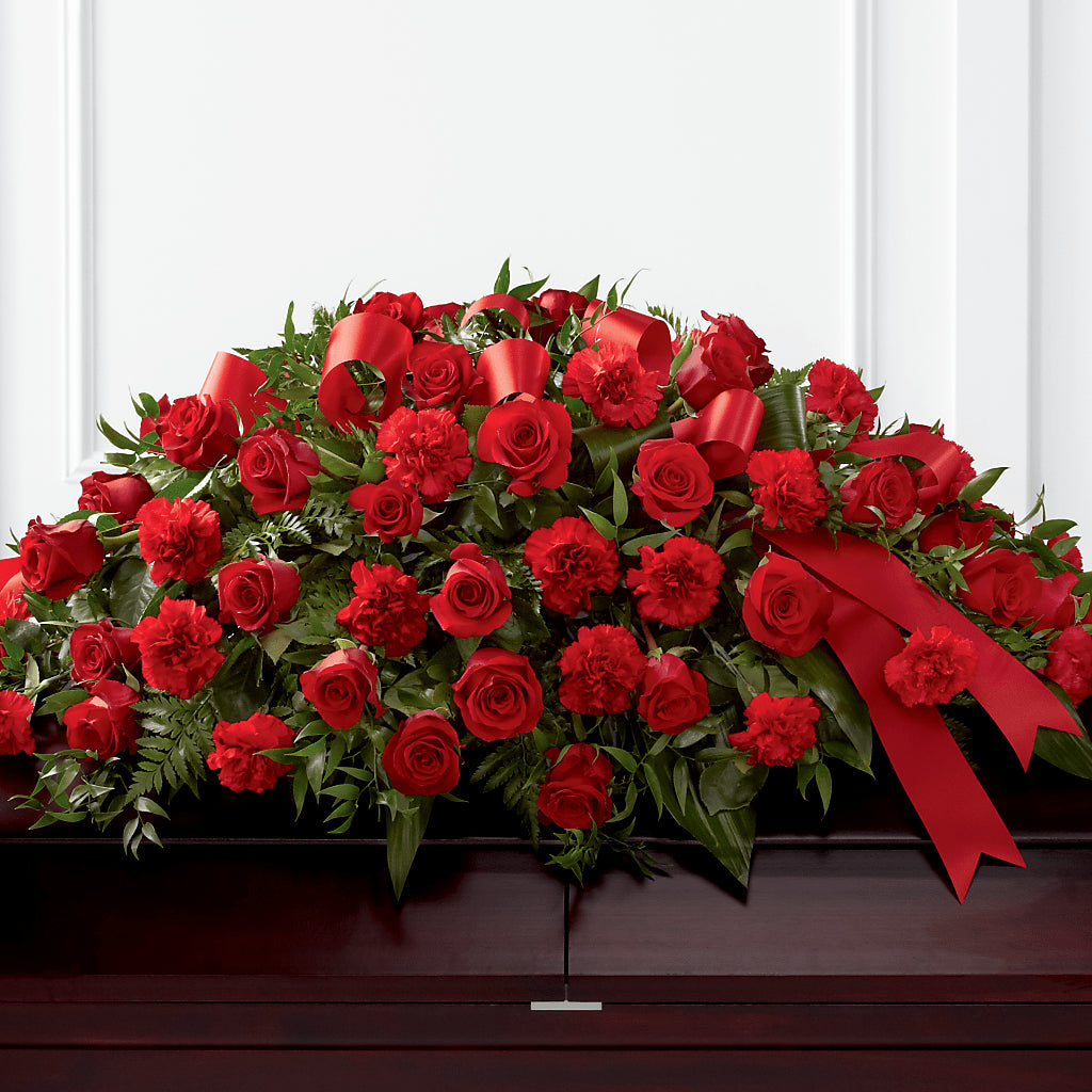 Tribute of Life Casket Spray – Rita Fleuriste Montreal, Montreal PQ