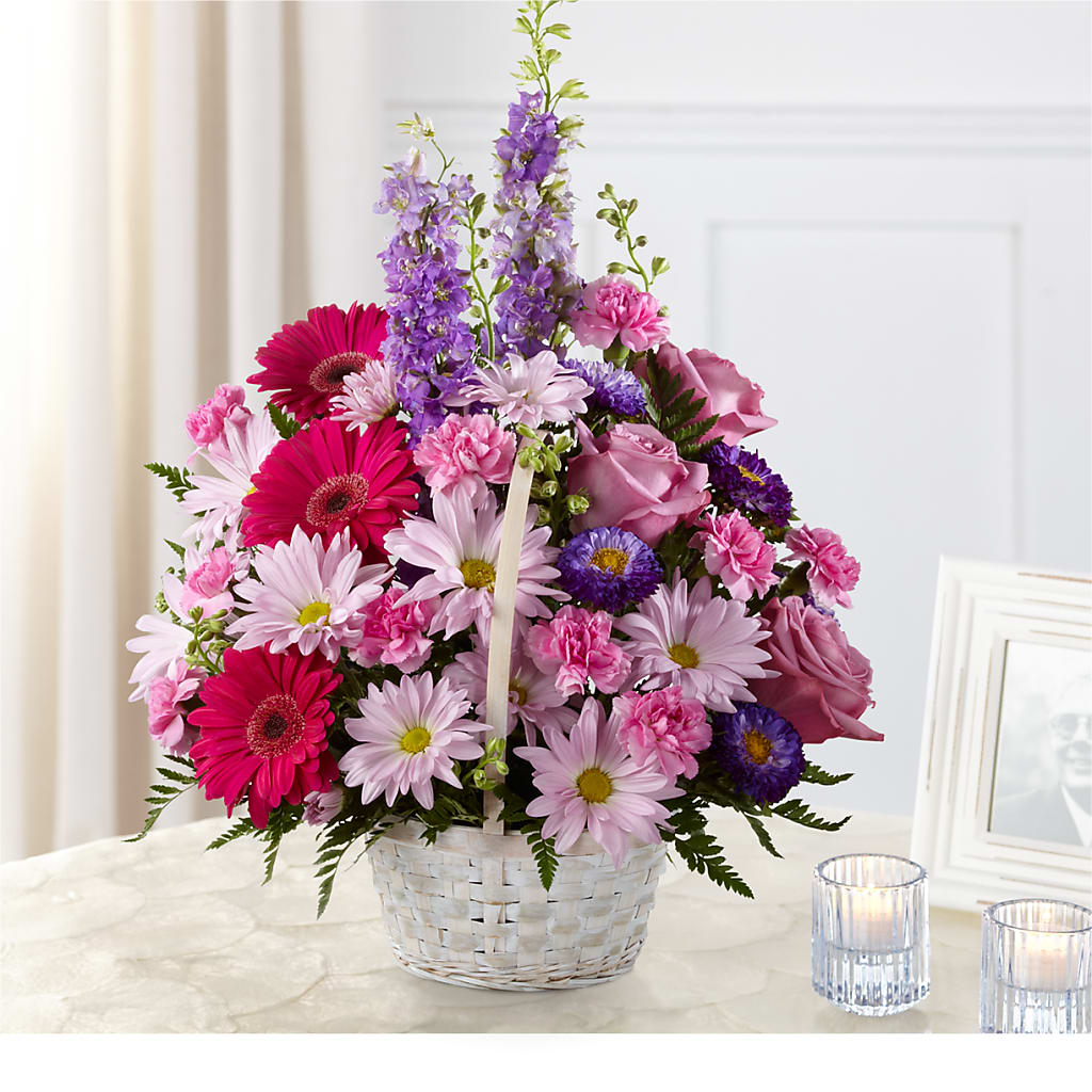 Pastel Peace Basket – Rita Fleuriste Montreal, Montreal PQ