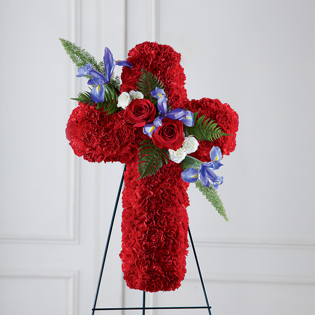 Faithful Hero Floral Cross – Rita Fleuriste Montreal, Montreal PQ