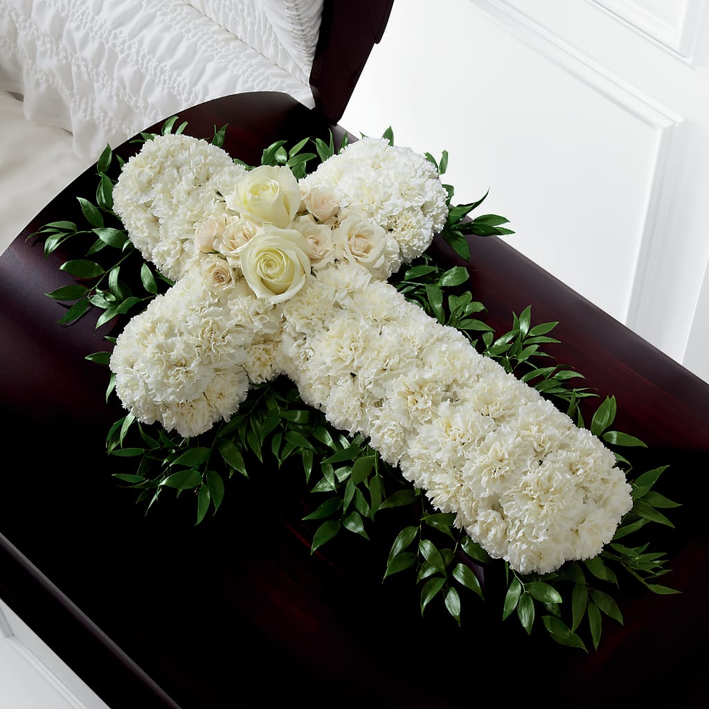 Peaceful Memories Casket Spray (Standard) – Rita Fleuriste Montreal, Montreal PQ