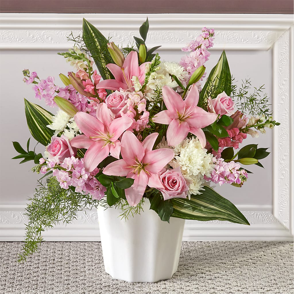Simply Serene Floor Basket – Rita Fleuriste Montreal, Montreal PQ
