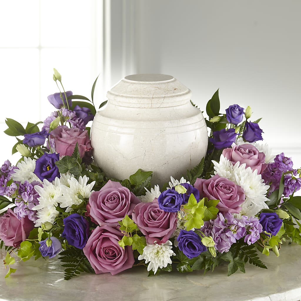 Blooming Sympathy Cremation Adornment – Rita Fleuriste Montreal, Montreal PQ