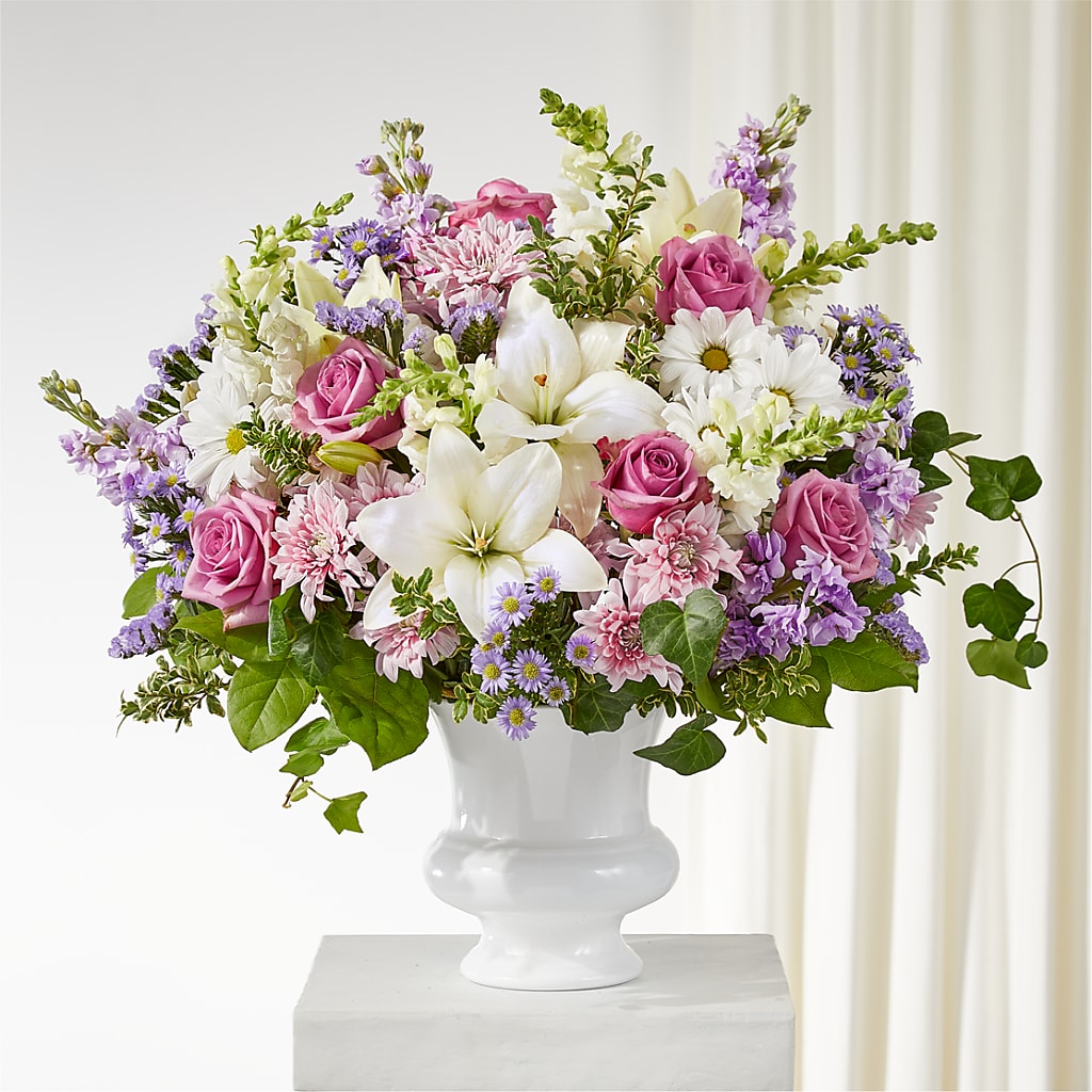 Remarkable Life Urn Arrangement – Rita Fleuriste Montreal, Montreal PQ