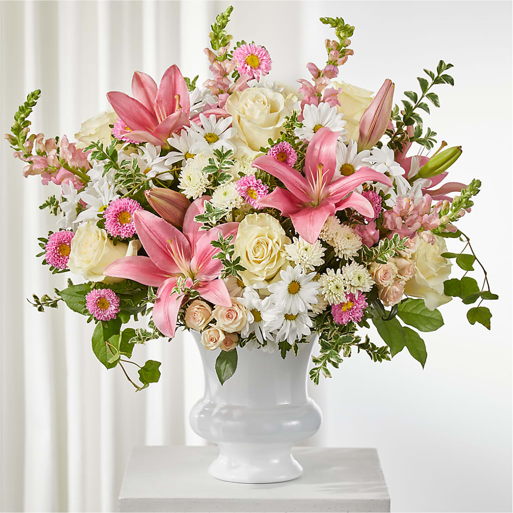Empathetic Blooms Urn Arrangement – Rita Fleuriste Montreal, Montreal PQ