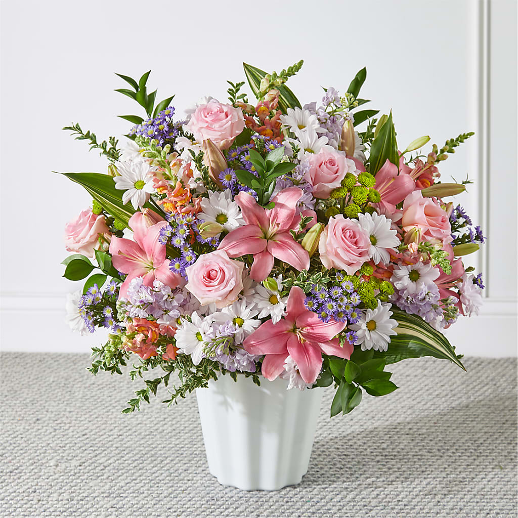 Abundant Compassion Floor Basket – Rita Fleuriste Montreal, Montreal PQ