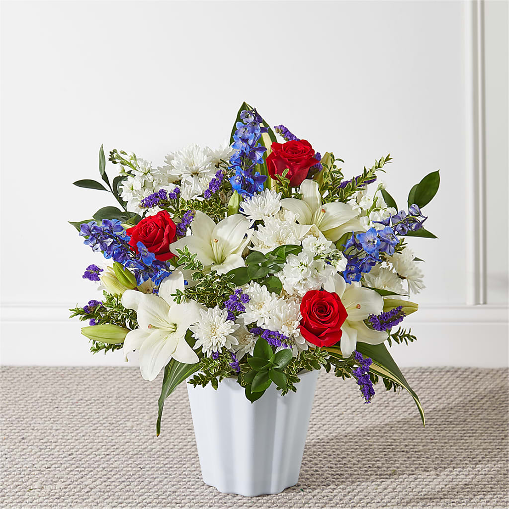 Consoled Floor Basket – Rita Fleuriste Montreal, Montreal PQ