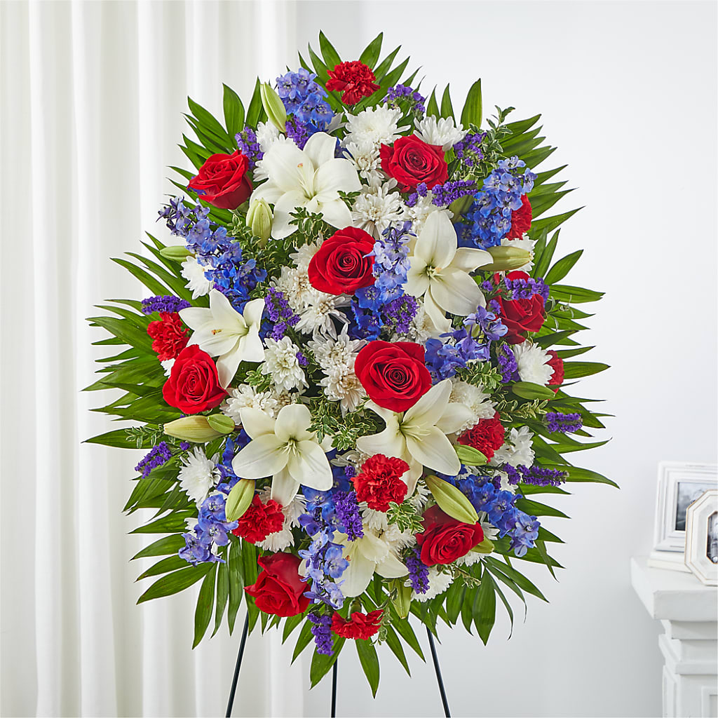 Cherished Service Standing Spray – Rita Fleuriste Montreal, Montreal PQ