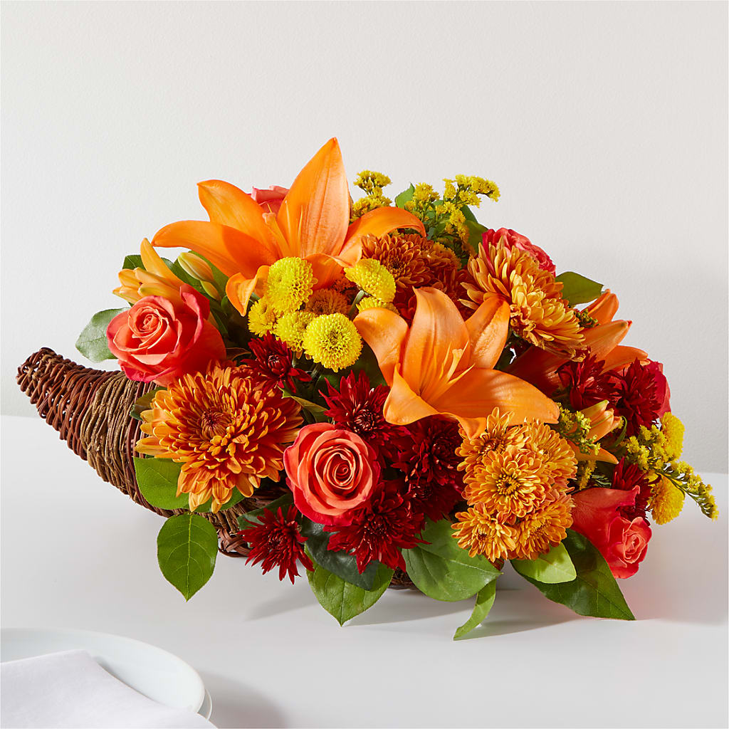 Bouquet of Blessings Cornucopia – Rita Fleuriste Montreal, Montreal PQ