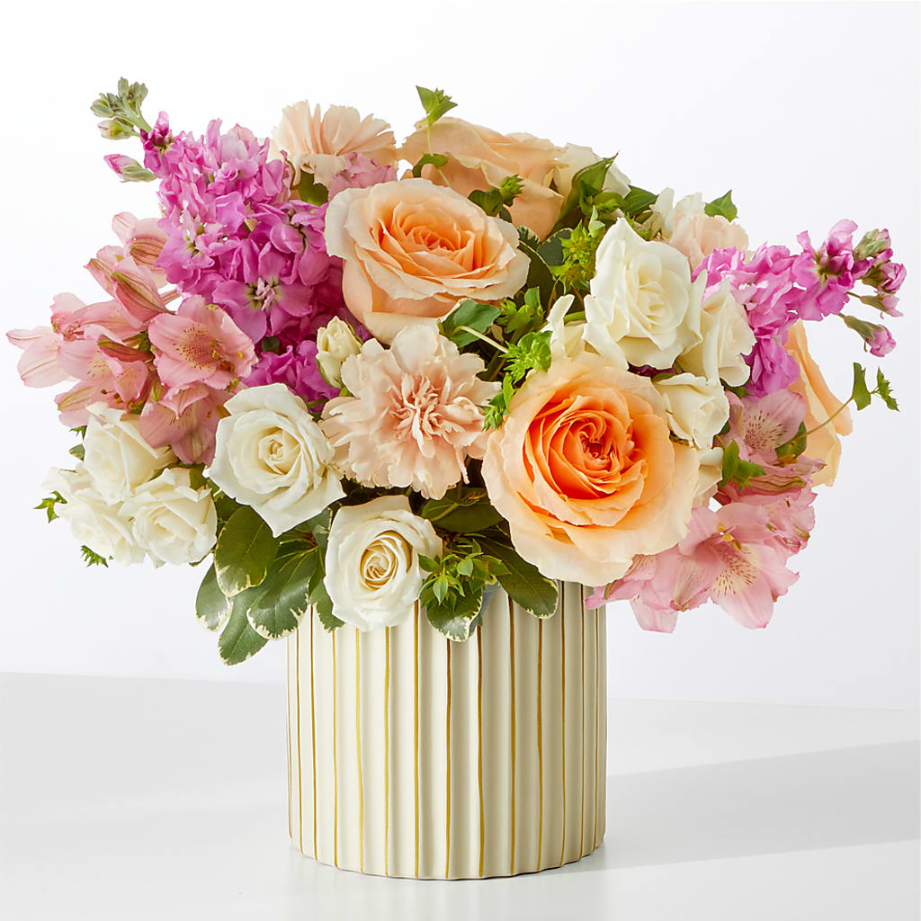 Paradise Bouquet with Ivory Vase – Rita Fleuriste Montreal, Montreal PQ