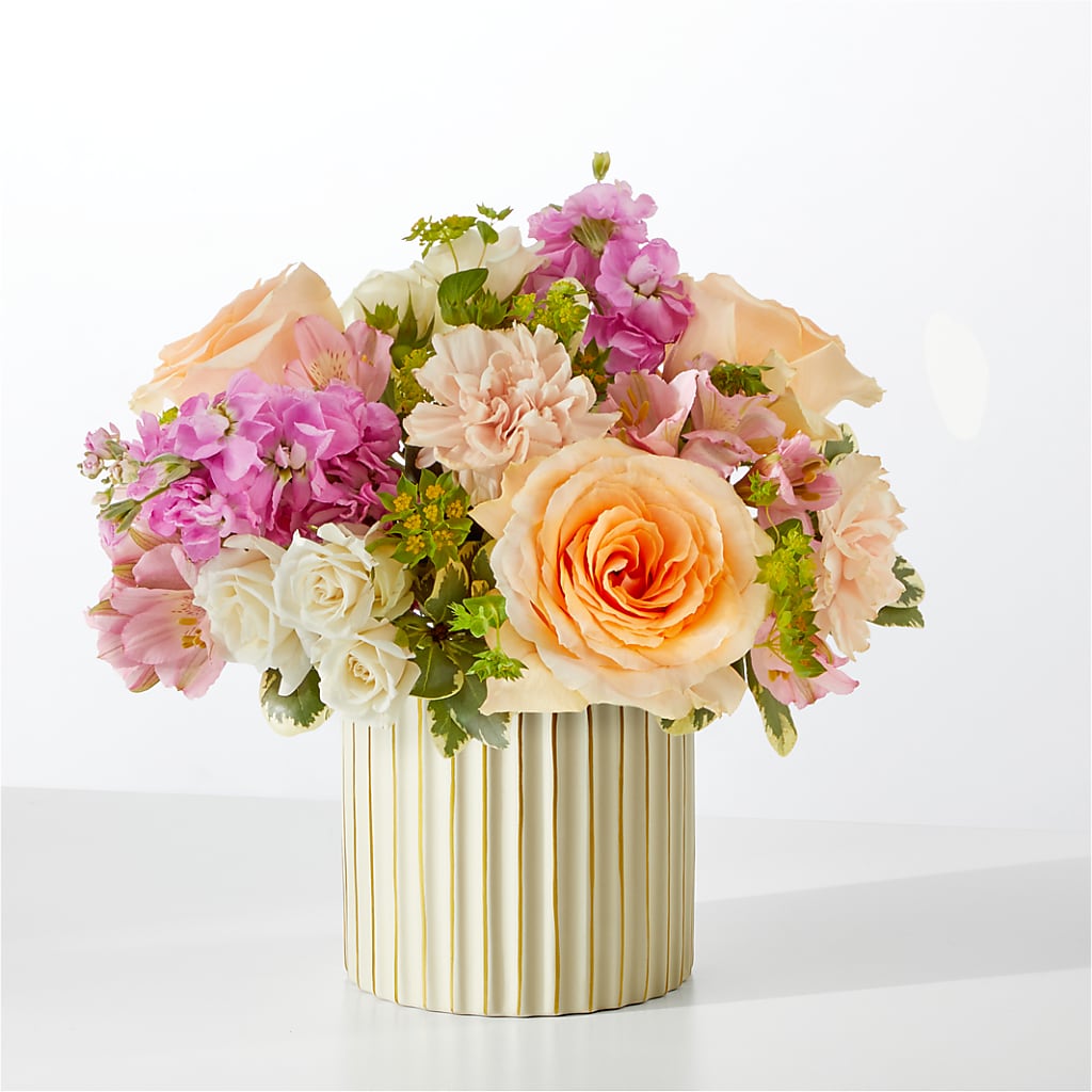 Paradise Bouquet with Ivory Vase – Rita Fleuriste Montreal, Montreal PQ