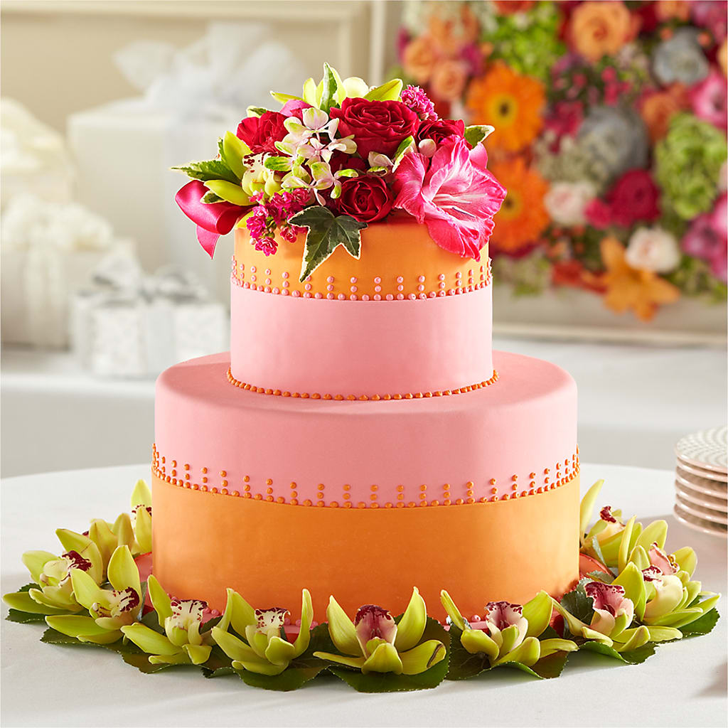 Sweet Citrus Cake Decor – Rita Fleuriste Montreal, Montreal PQ