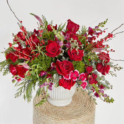 Big Red Bow Bouquet –  Rita Fleuriste Montreal, Montreal PQ