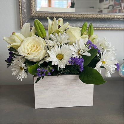 Beyond Blue Box Bouquet –  Rita Fleuriste Montreal, Montreal PQ
