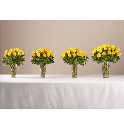Long Stem Yellow Rose Bouquet –  Rita Fleuriste Montreal, Montreal PQ