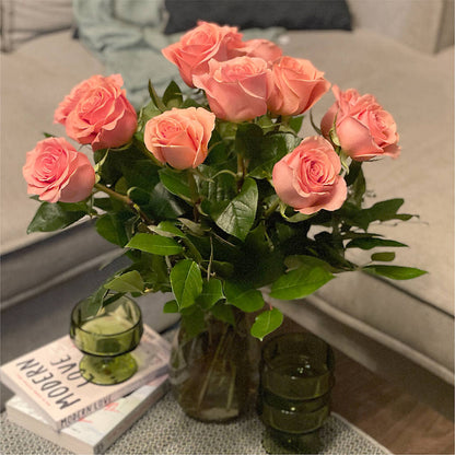 Long Stem Pink Rose Bouquet –  Rita Fleuriste Montreal, Montreal PQ