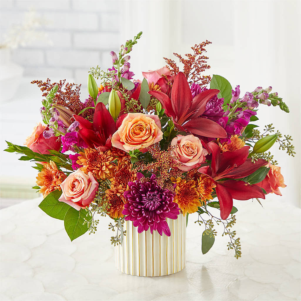 Burgundy Landscape Bouquet –  Rita Fleuriste Montreal, Montreal PQ
