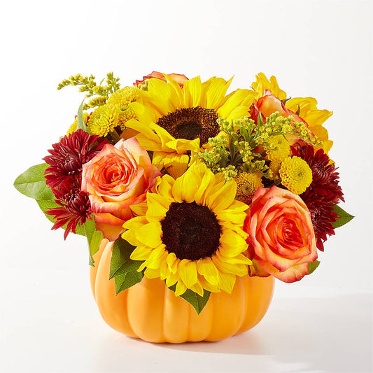 Golden Gourd Pumpkin Bouquet –  Rita Fleuriste Montreal, Montreal PQ