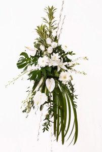 White elegance Standing Spray