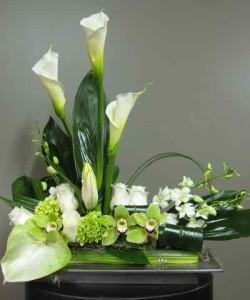 Arrangement d'urne de style vert