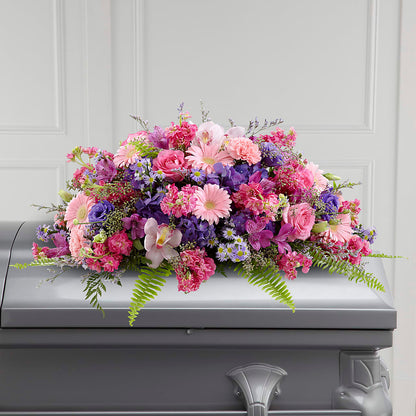 Glorious Garden Casket Spray –  Rita Fleuriste Montreal, Montreal PQ