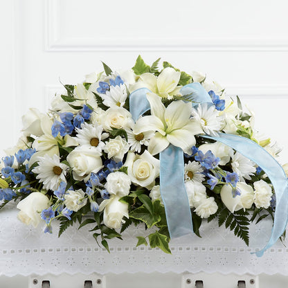 Tender Treasure Casket Spray –  Rita Fleuriste Montreal, Montreal PQ