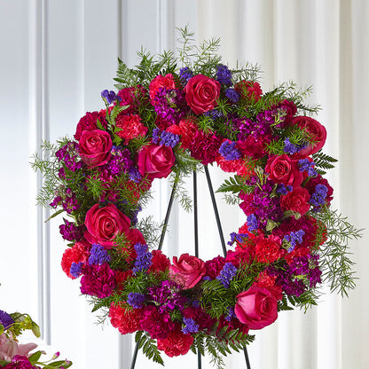 Calming Colors Wreath –  Rita Fleuriste Montreal, Montreal PQ