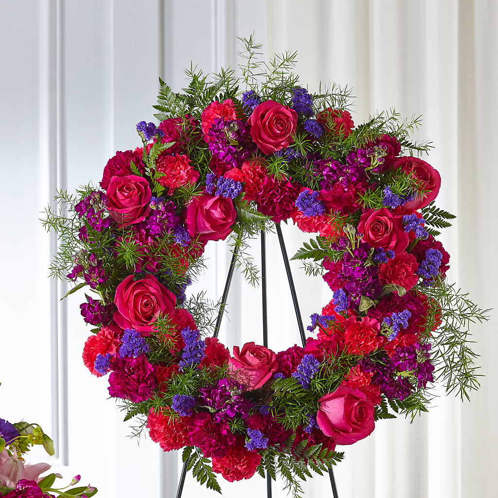 Calming Colors Wreath –  Rita Fleuriste Montreal, Montreal PQ