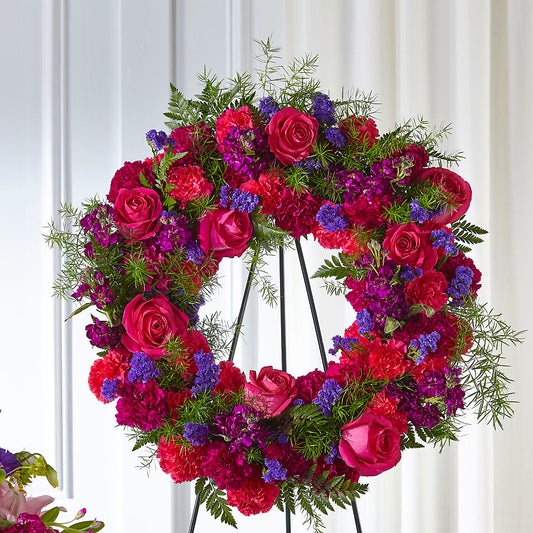 Calming Colors Wreath –  Rita Fleuriste Montreal, Montreal PQ
