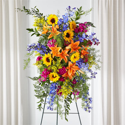 Sunlit Memories Standing Spray (Standard) –  Rita Fleuriste Montreal, Montreal PQ