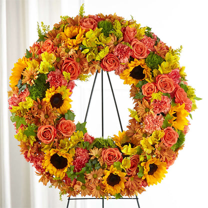 Autumnal Memories Wreath (Standard) –  Rita Fleuriste Montreal, Montreal PQ