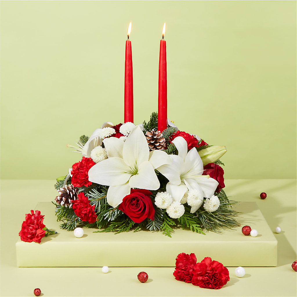 Seasonal Festivities Centerpiece –  Rita Fleuriste Montreal, Montreal PQ