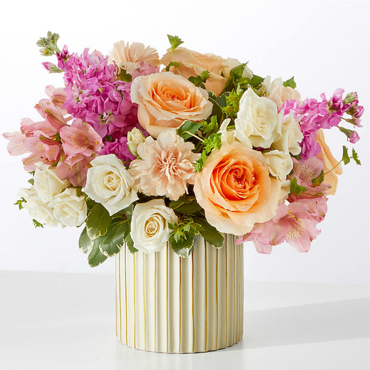 Paradise Bouquet with Ivory Vase –  Rita Fleuriste Montreal, Montreal PQ