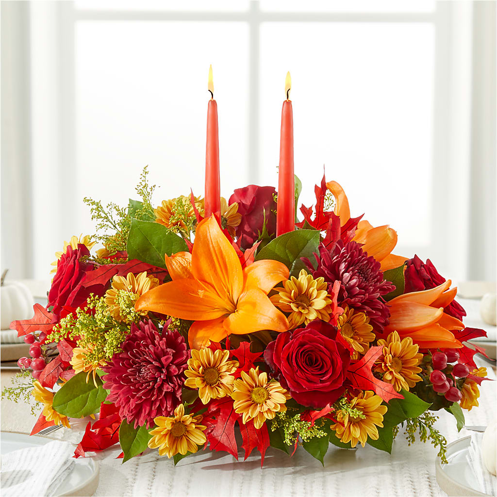 Autumn's Embrace Centerpiece –  Rita Fleuriste Montreal, Montreal PQ