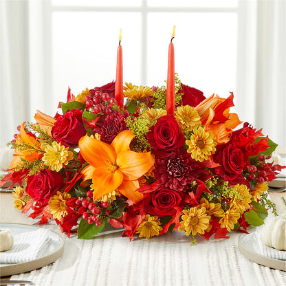 Autumn's Embrace Centerpiece –  Rita Fleuriste Montreal, Montreal PQ