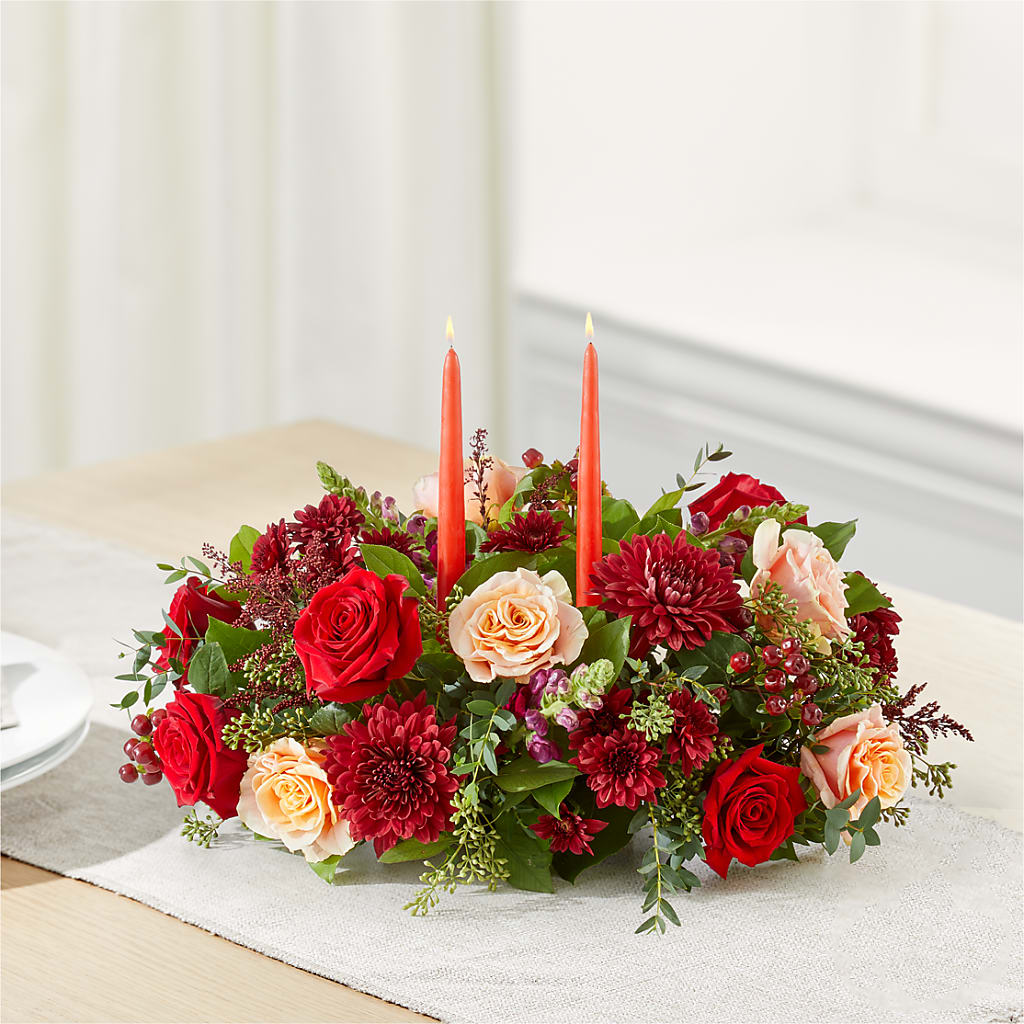 Most Thankful Centerpiece –  Rita Fleuriste Montreal, Montreal PQ