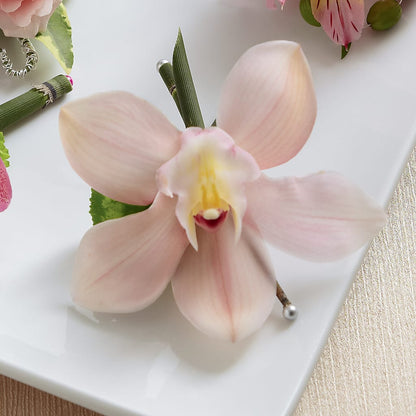 Pink Cymbidium Boutonniere –  Rita Fleuriste Montreal, Montreal PQ